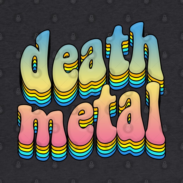 'death metal'  Rainbow Graphic Design Logo by DankFutura